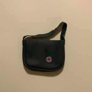 Handmade real leather doll purse